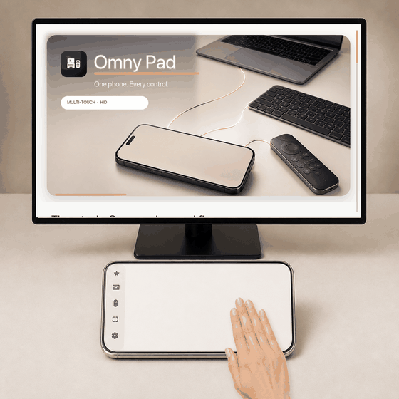 Open the overview: animated hand demonstration. Move four fingers upward together in one continuous stroke. Overview opens.